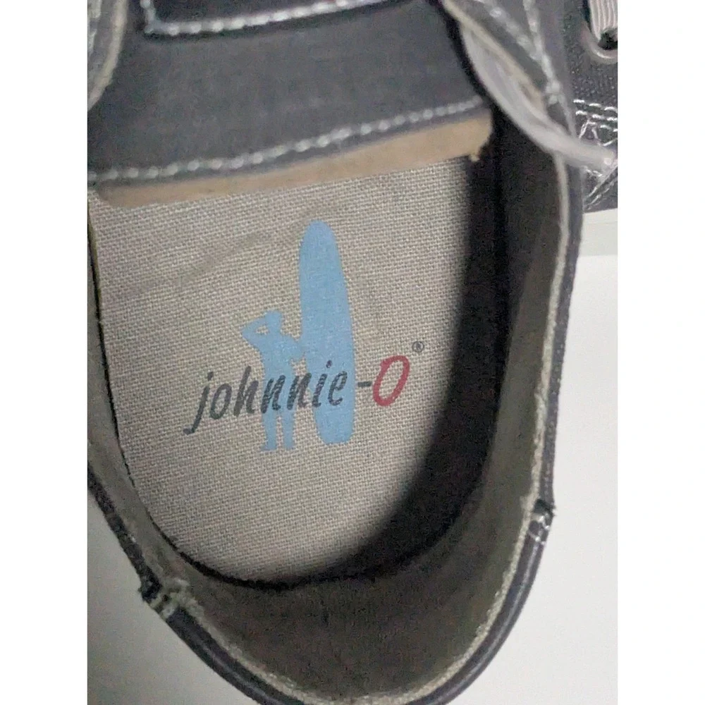 Johnnie-O Santa Cruz Boat Shoe Sneaker Beach Fishing Men's Size 11M Gray